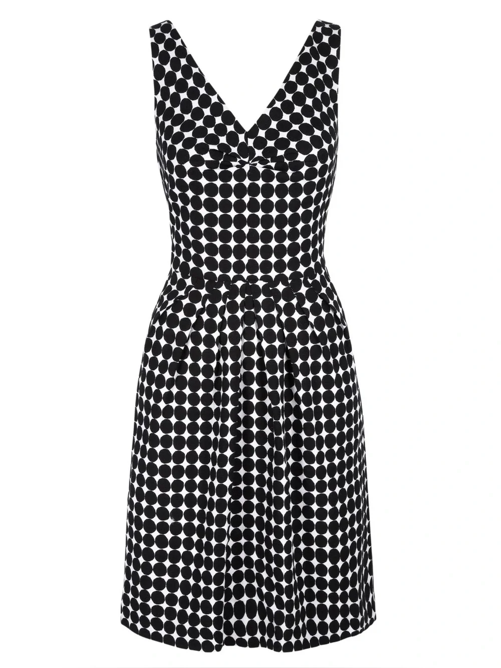 Banana republic & Marimekko black and white polka dot a line dress